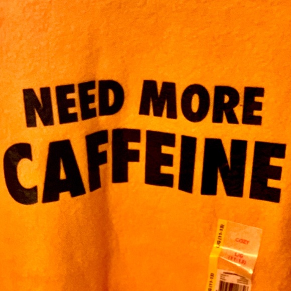 🆕 Need More Caffeine Fuzzy Snuggly Sweatshirt - Picture 1 of 7